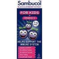 SAMBUCOL - Syrup for Kinds Black Elderberry + Vitamin C Παιδικό Σιρόπι (1-12 ετών) για Ενίσχυση Ανοσοποιητικού - 120ml