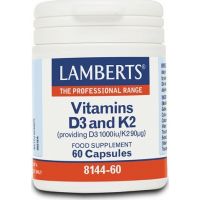 LAMBERTS vITAMINS D3 and K2 60 capsules