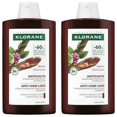Klorane Quinine Σαμπουάν κατά της Τριχόπτωσης 2x400ml