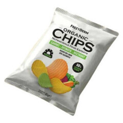 Frezyderm Organic Chips Carrot-spinach-beetroot Βιολογικό Σνακ Γεύση Καρότο Σπανάκι Παντζάρι 85g