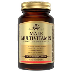 Solgar Male Multivitamin Πολυβιταμίνη για Ενέργεια, Ενίσχυση του Ανοσοποιητικού & το Νευρικό Σύστημα 60 φυτικές κάψουλες
