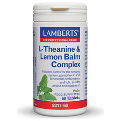 L-Theanine & Lemon Balm Complex 200mg 60 ταμπλέτες Lemon Balm
