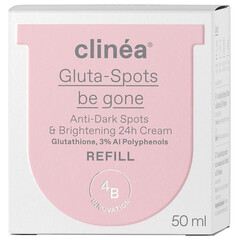 Clinea Gluta-spots Be Gone Light Refill 24ωρη Κρέμα Προσώπου για Πανάδες, Λάμψη & Ερυθρότητα με Υαλουρονικό Οξύ & Νιασιναμίδη 50ml