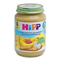 PROMO HIPP ΒΡΕΦΙΚΗ ΦΡΟΥΤΟΚΡΕΜΑ ΜΗΛΟ ΜΠΑΝΑΝΑ ΜΠΙΣΚΟΤΟ ΑΠΌ ΤΟΝ 4ο ΜΗΝΑ - βαζάκι 190gr