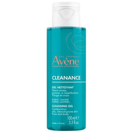 Eau Thermale Avène Cleanance Nettoyant Gel Καθαρισμού Προσώπου για Έλεγχο λιπαρότητας & Κατά των ατελειών 100ml