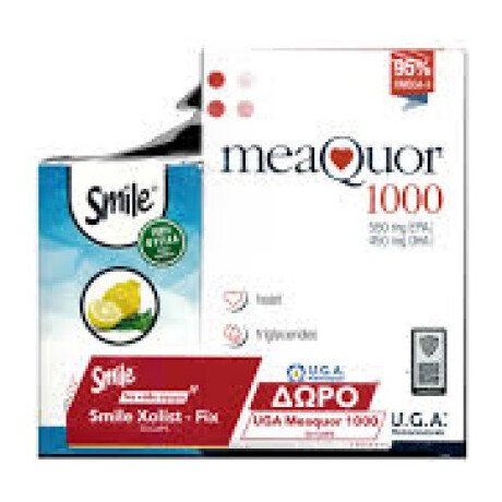 Smile Xolist-Fix 30caps & Δώρο Meaquor 1000 Ωμέγα 3 για την Φυσιολογική Αρτηριακή Πίεση 30caps
