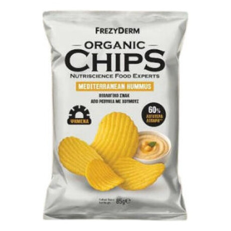 Frezyderm Organic Chips Mediterranean Hummus Βιολογικό Σνακ Rεβύθια Χούμους 85g