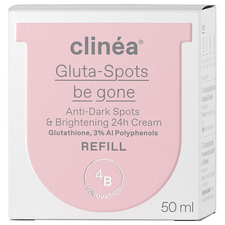 Clinea Gluta-spots Be Gone Light Refill 24ωρη Κρέμα Προσώπου για Πανάδες, Λάμψη & Ερυθρότητα με Υαλουρονικό Οξύ & Νιασιναμίδη 50ml