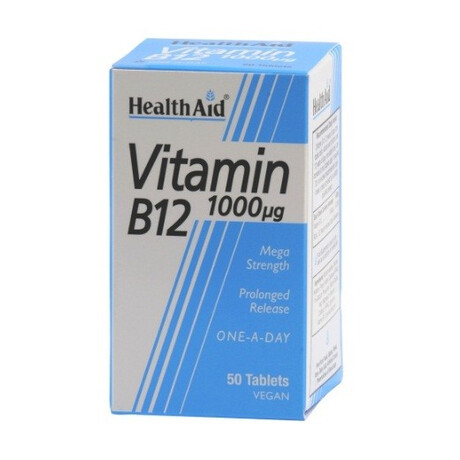 HEALTH AID Vitamin B12 1000mg Tabs 50s