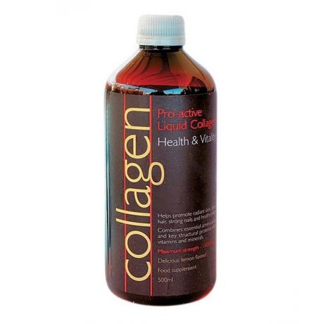 COLLAGEN Pro Active Liquid Collagen - Υγρό Πόσιμο Κολλαγόνο με Γεύση Λεμόνι 500ml