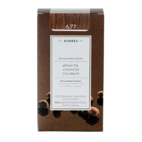 KORRES Βαφες μαλλιων Argan Oil Advanced Colorant Μόνιμη βαφή μαλλιών 6.77 ΠΡΑΛΙΝΑ