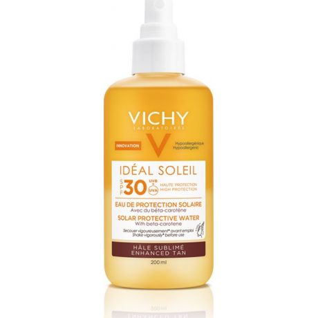 Vichy Ideal Soleil Νερό Προστασίας με Βήτα Καροτίνη SPF 30 200 ml