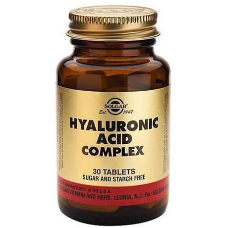 SOLGAR Hyaluronic Acid Complex 120mg Tabs 30s