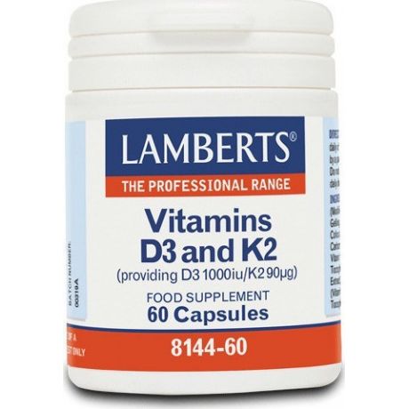 LAMBERTS vITAMINS D3 and K2 60 capsules